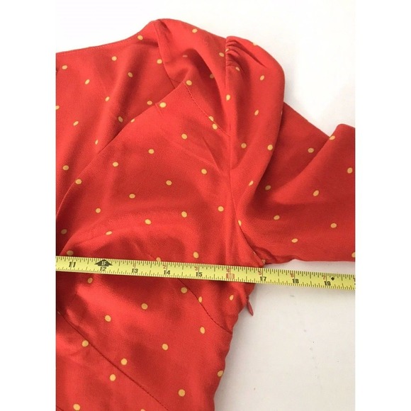 Free People | All Yours Polka Dot Dress Womens Size 4 Red Mini Fit Flare - Picture 7 of 11